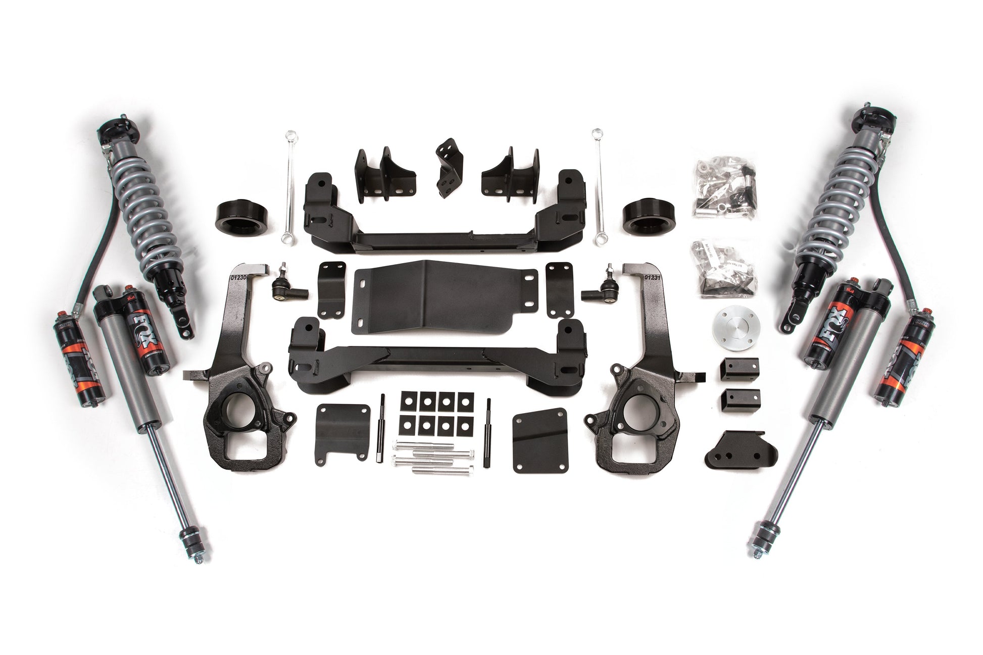 09-11 Ram 1500 4WD 4 Inch Lift Kit, 2 Inch Rear Lift, Spacer - Fox 2.5 Performance Elite Series C/O, Fox 2.0 IFP Performance Series Shocks BDS Suspension