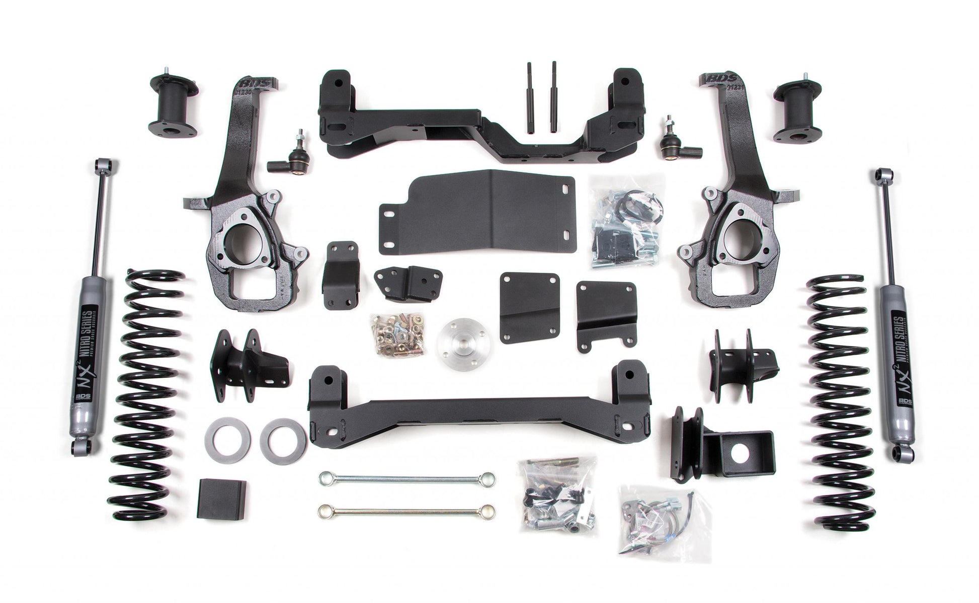 4 Inch Lift Kit Dodge Ram 1500 2012 4WD 3 Inch Coil Springs BDS Suspension