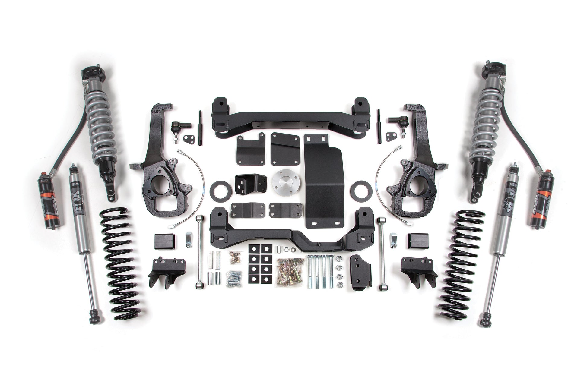 12 Ram 1500 6 Inch Lift Kit, 5 Inch Rear Lift, Coil Spring - Fox 2.5 Performance Elite Series C/O, Fox 2.5 Performance Elite Series Shocks BDS Suspension