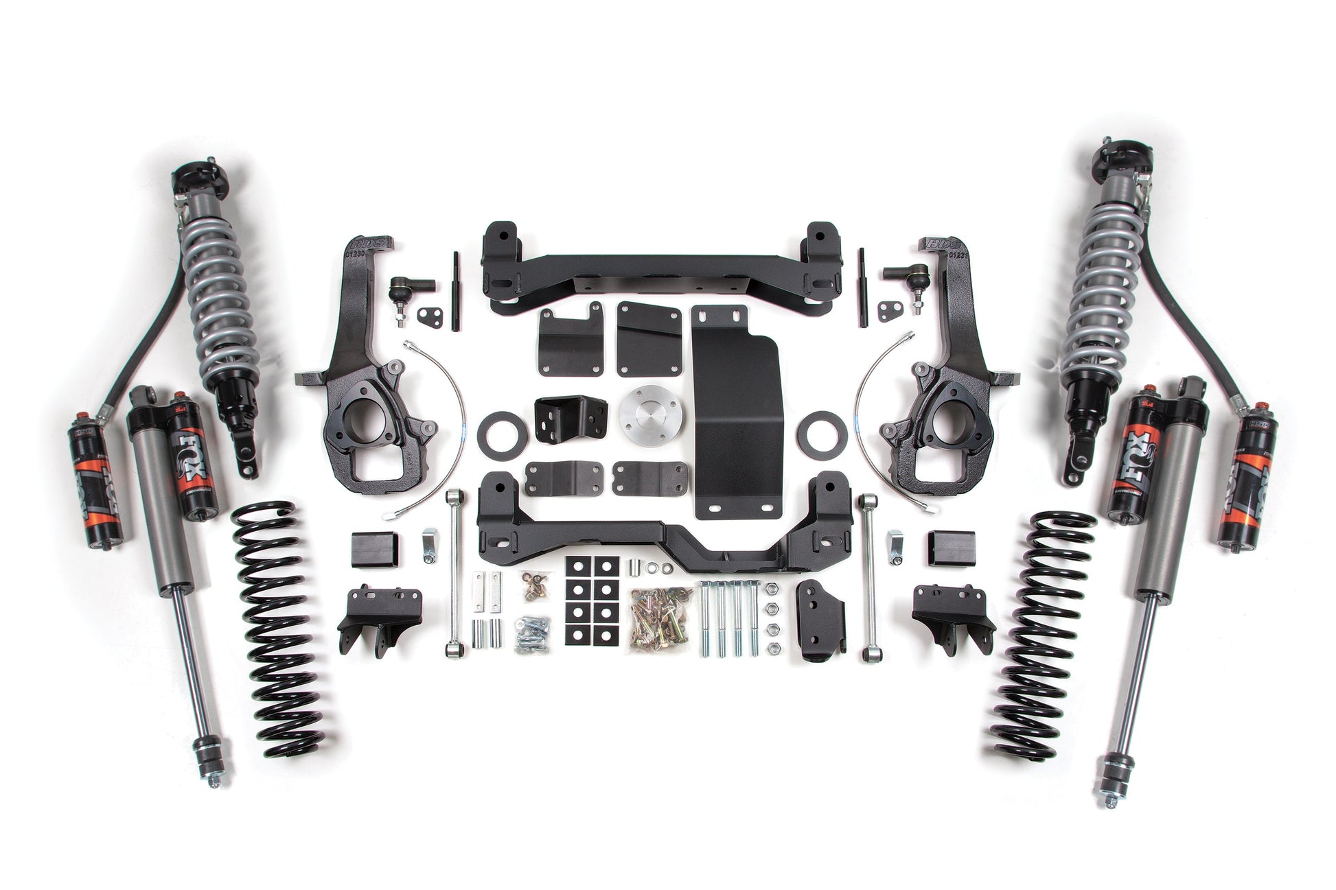 12 Ram 1500 6 Inch Lift Kit, 5 Inch Rear Lift, Coil Spring - Fox 2.5 Performance Elite Series C/O, Fox 2.0 IFP Performance Series Shocks BDS Suspension