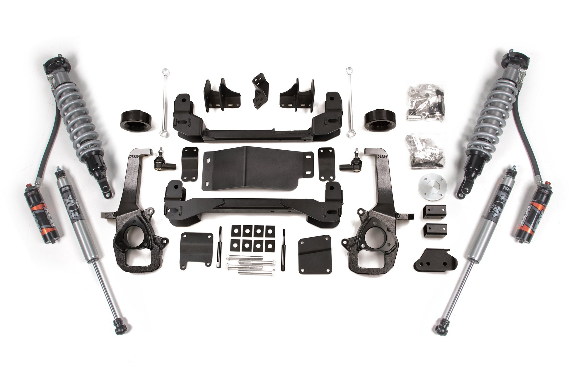13-18 Ram 1500/ 2019-2023 1500 Classic 4WD 4 Inch Lift Kit, 3 Inch Rear Lift, Coil Spring - Fox 2.5 Performance Elite Series C/O, Fox 2.5 Performance Elite Series Shocks BDS Suspension