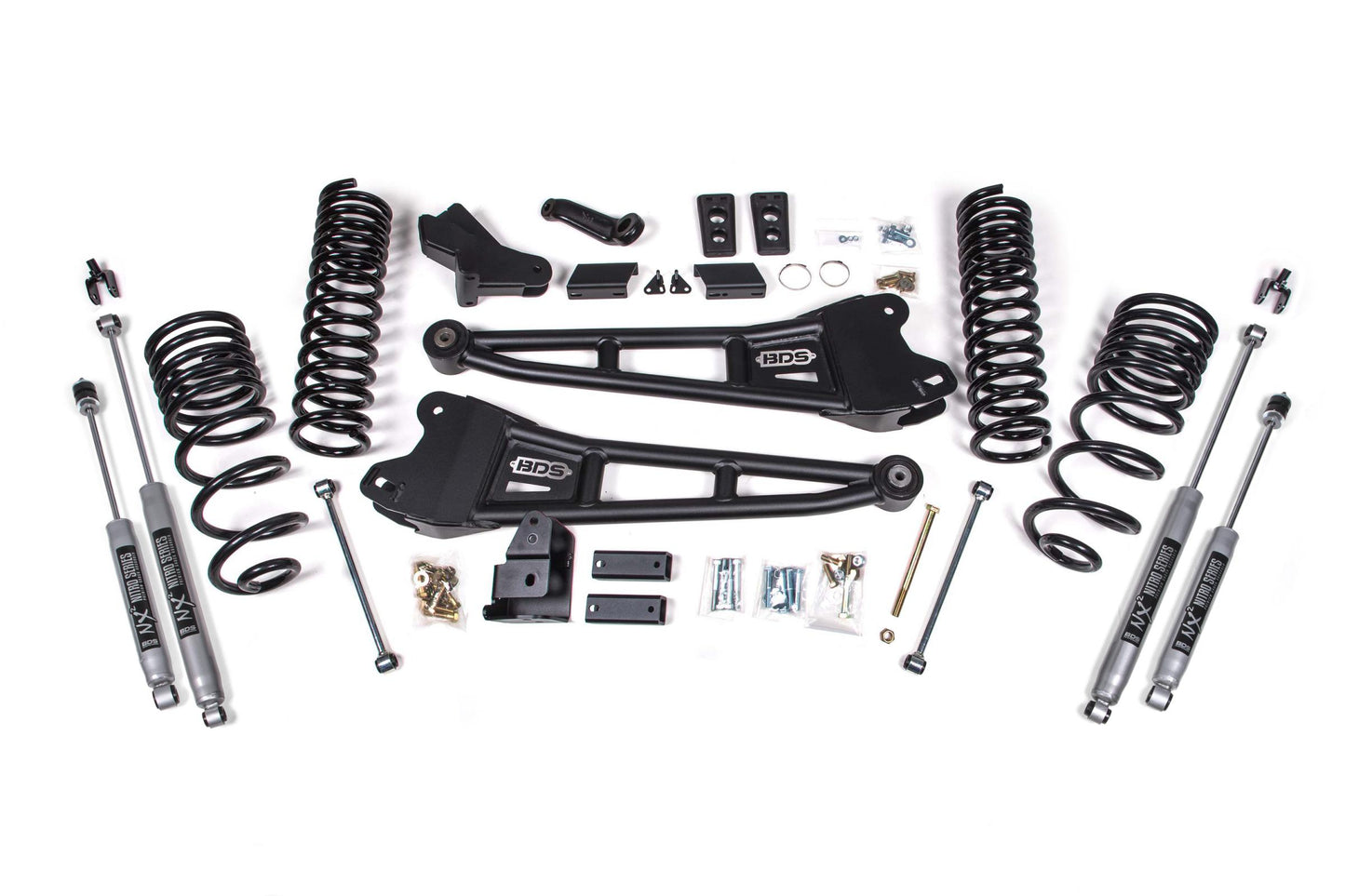 4 Inch Lift Kit w/ Radius Arm Ram 2500 14-18 4WD Gas BDS Suspension-1