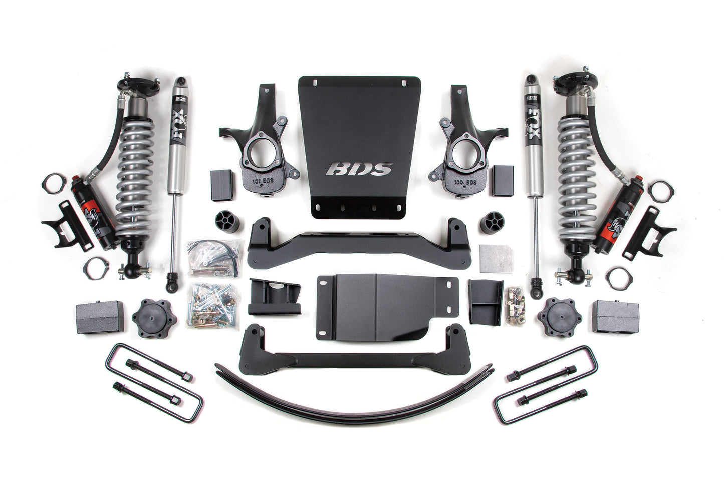 2007-2013 GM 1500 4wd 6 Inch Lift Kit 5.5 Inch Rear 2.5 PES C/O Front 2.5 PES P/B Rear BDS Suspension-1