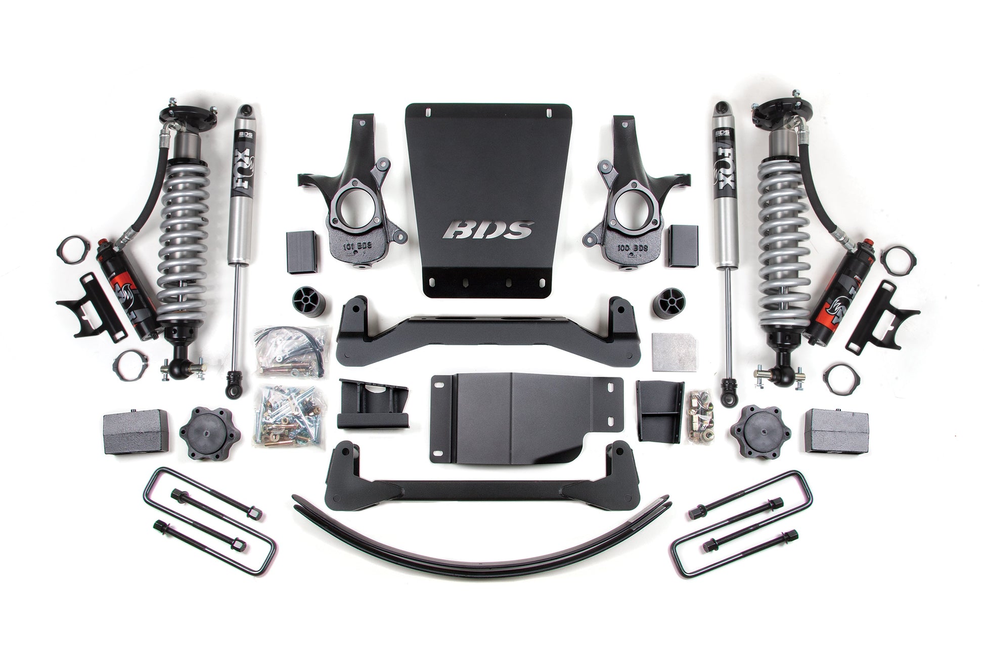 6 Inch Lift Kit FOX Performance Elite Coil-Over 07-13 Silverado/Sierra 1500 4WD Supsension BDS Suspension