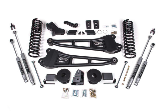 4 Inch Lift Kit w/ Radius Arm Ram 2500 w/ Rear Air Ride 14-18 4WD Diesel BDS Suspension