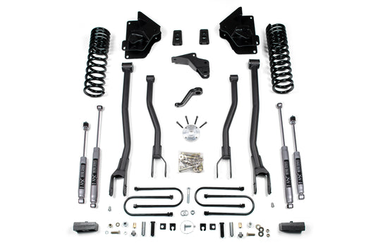 4 Inch Lift Kit w/ 4-Link Ram 3500 13-18 4WD Diesel 2 Inch Block BDS Suspension-1