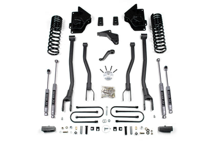 4 Inch Lift Kit w/ 4-Link Ram 3500 13-18 4WD Gas 2 Inch Block BDS Suspension-1