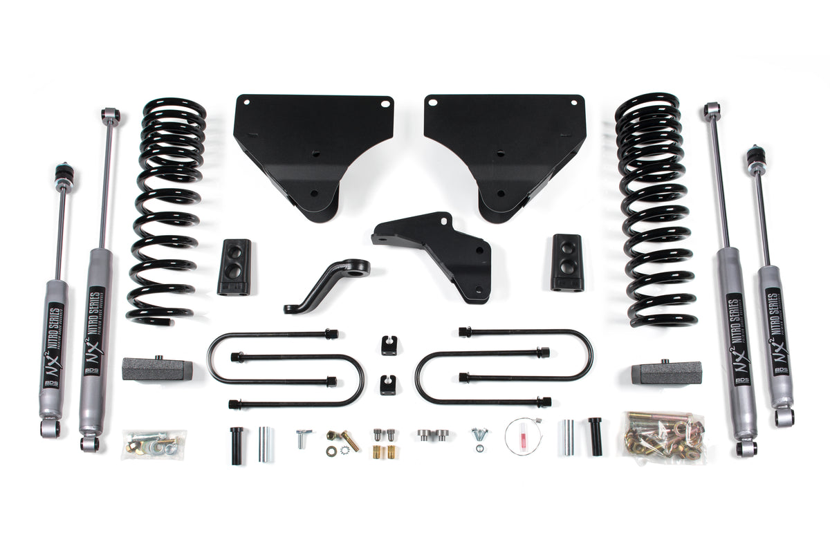 4 Inch Lift Kit Ram 3500 13-18 4WD Diesel 2 Inch Block BDS Suspension