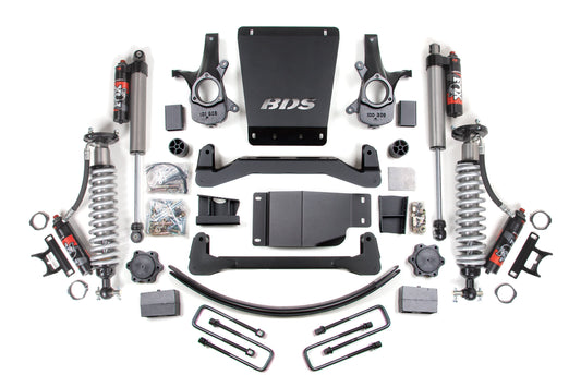 2007-2013 GM 1500 4wd 6 Inch Lift Kit 5.5 Inch Rear 2.5 PES C/O Front 2.5 PES P/B Rear BDS Suspension