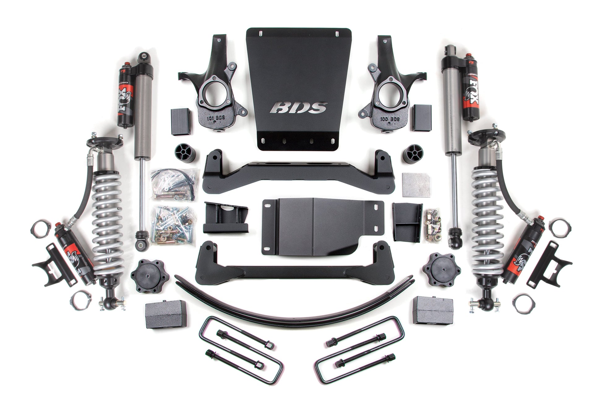 2007-2013 GM 1500 4wd 6 Inch Lift Kit 5.5 Inch Rear 2.5 PES C/O Front 2.5 PES P/B Rear BDS Suspension