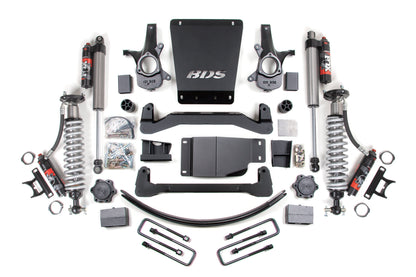 2007-2013 GM 1500 4wd 6 Inch Lift Kit 5.5 Inch Rear 2.5 PES C/O Front 2.5 PES P/B Rear BDS Suspension