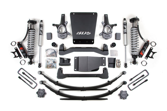6 Inch Lift Kit FOX Performance Elite Coil-Over 07-13 Silverado/Sierra 1500 4WD Supsension BDS Suspension-1