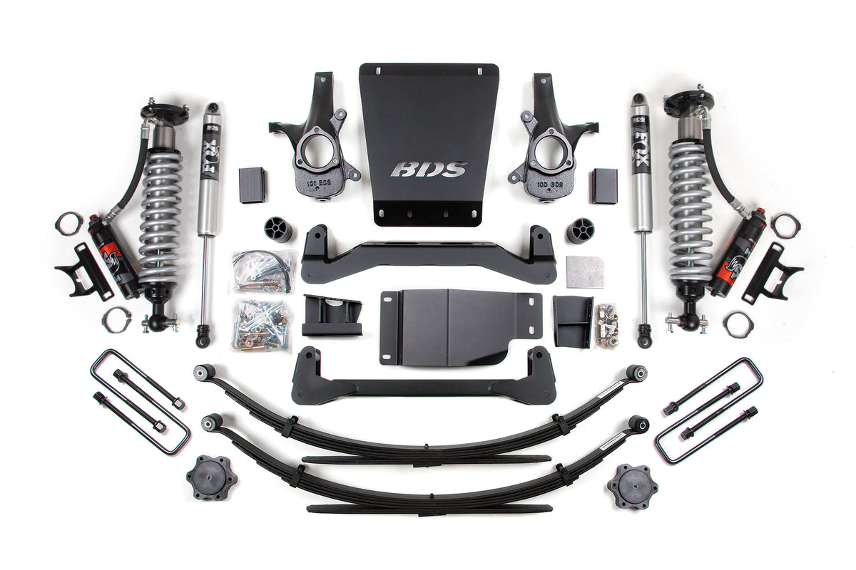 6 Inch Lift Kit FOX Performance Elite Coil-Over 07-13 Silverado/Sierra 1500 4WD Supsension BDS Suspension-1