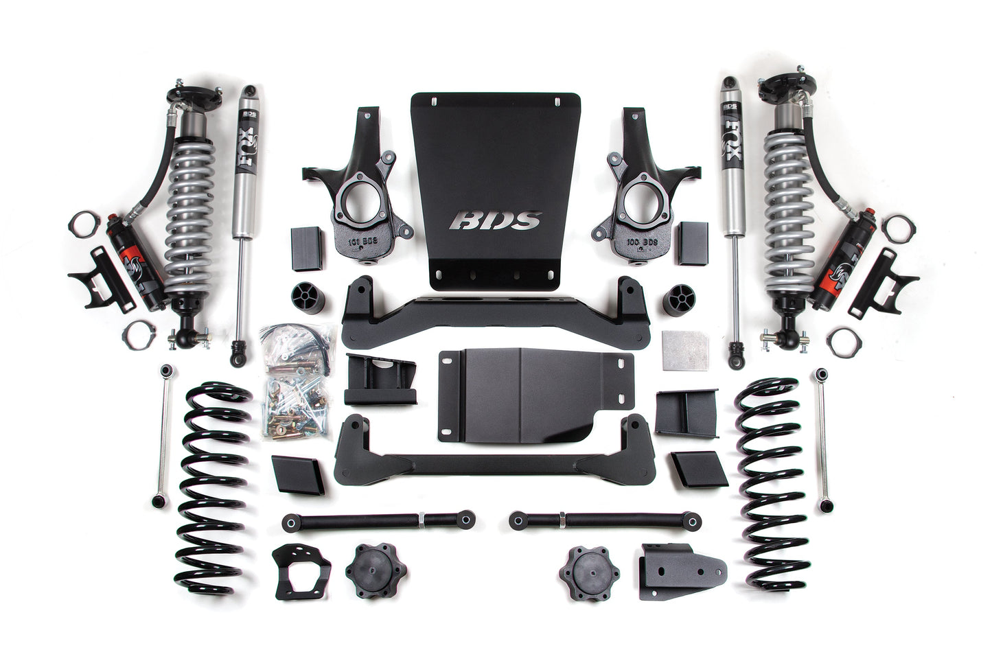 6 Inch Lift Kit FOX 2.5 Performance Elite Coil-Over 07-14 Avalanche, Surburban, Tahoe, Yukon 1500 4WD BDS Suspension