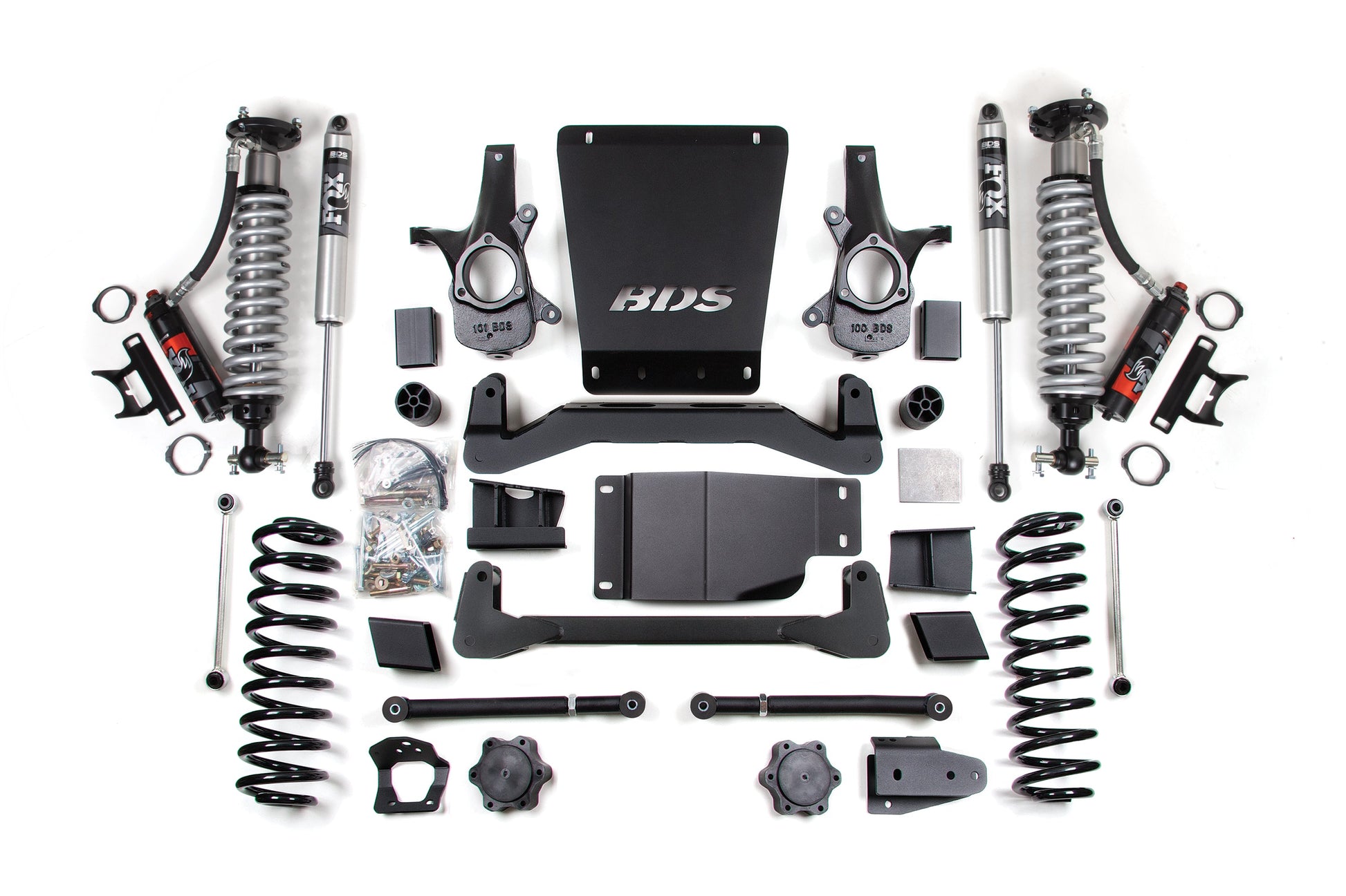 6 Inch Lift Kit FOX 2.5 Performance Elite Coil-Over 07-14 Avalanche, Surburban, Tahoe, Yukon 1500 4WD BDS Suspension