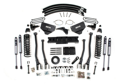 8 Inch Lift Kit w/ 4-Link Ram 3500 13-18 4WD Diesel 5 Inch Block Add A Leaf 8 Bolt Indexing Ring BDS Suspension-1