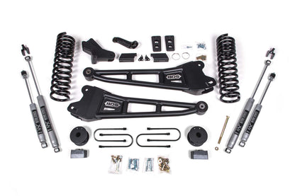 4 Inch Lift Kit w/ Radius Arm Ram 3500 w/ Rear Air Ride 13-18 4WD Diesel BDS Suspension-1