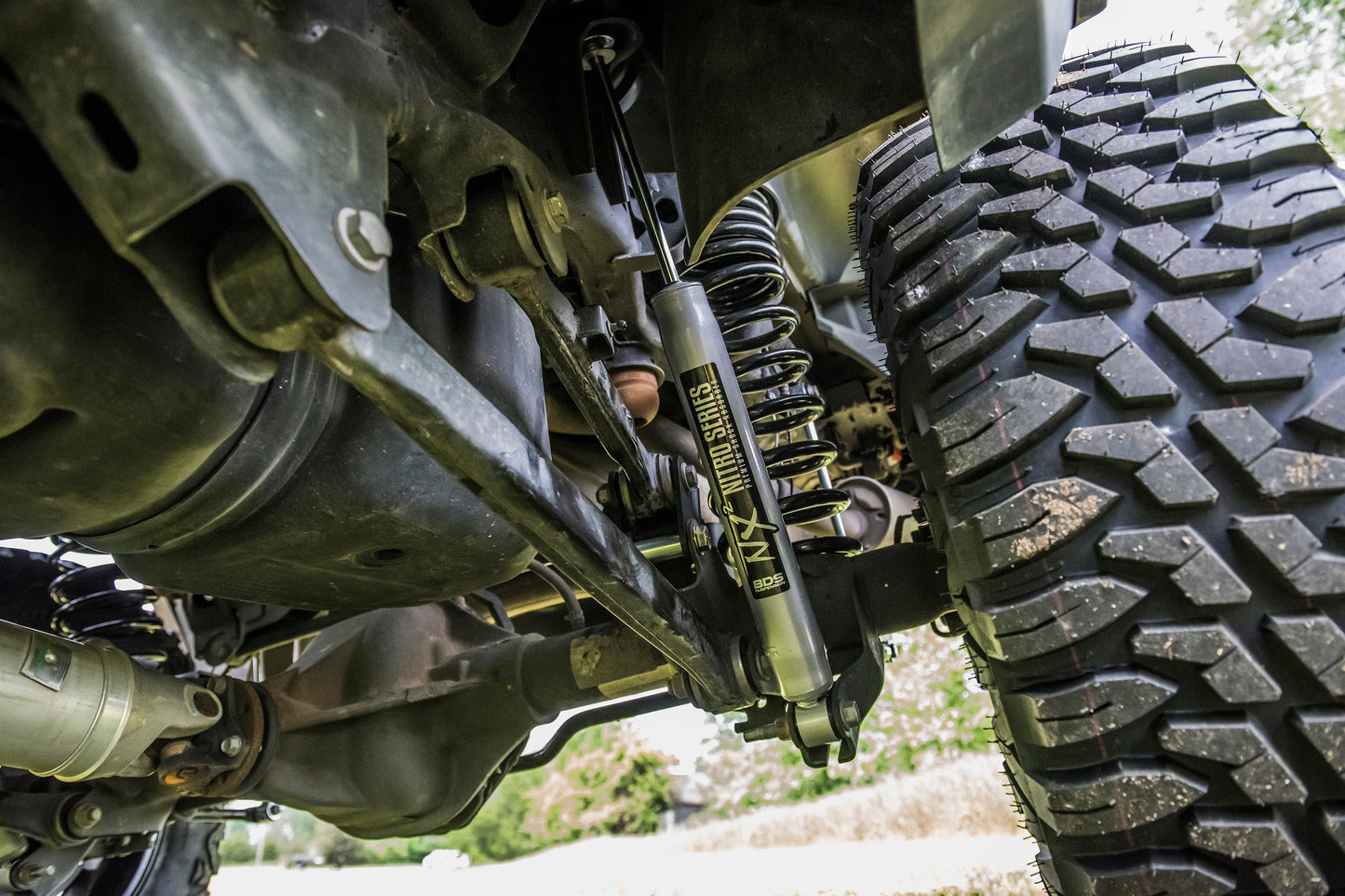19-23 Ram 1500 4WD 4 Inch Front, 3 Inch Rear Lift w/OE 22 Inch Wheels - NX2 Nitro Series Shocks BDS Suspension