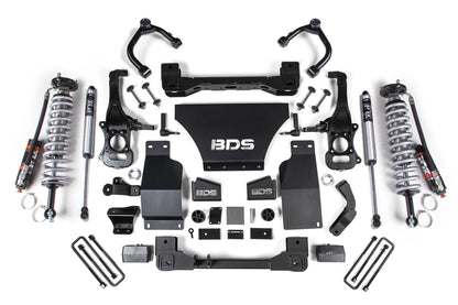 4 Inch Lift Kit FOX 2.5 Performance Elite Coil-Over Silverado/Sierra 1500 19-24 4WD Gas BDS Suspension-1