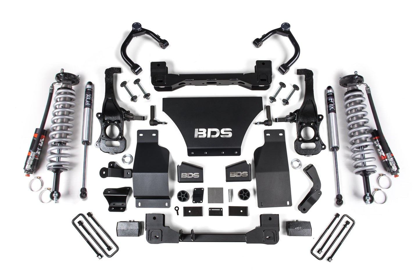 6 Inch Lift Kit FOX 2.5 Performance Elite Coil-Over Silverado/Sierra 1500 19-24 4WD Gas Strut Spacer Fox 2.0 Performance BDS Suspension