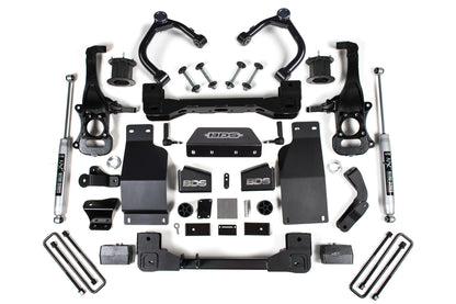 4 Inch Lift Kit Silverado/Sierra 1500 19-24 4WD Diesel Strut Spacer BDS Suspension-1