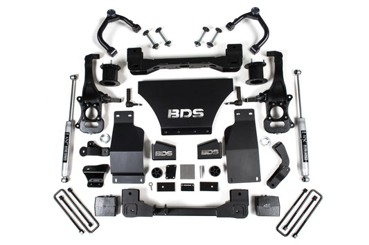 4 Inch Lift Kit Chevy Trail Boss or GMC AT4 1500 19-24 4WD Gas BDS Suspension-1