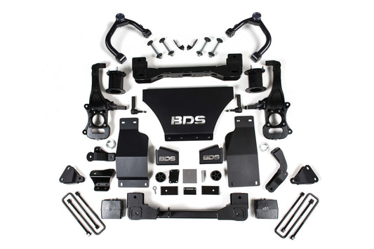 6 Inch Lift Kit Adaptive Ride Control Only Chevy Silverado High Country or GMC Denali 1500 19-24 4WD BDS Suspension-1