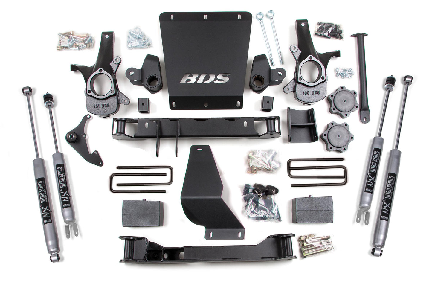 6 Inch Lift Kit Silverado/Sierra 1500 99-06 4WD Leaf Springs Fox 2.0 Performance BDS Suspension