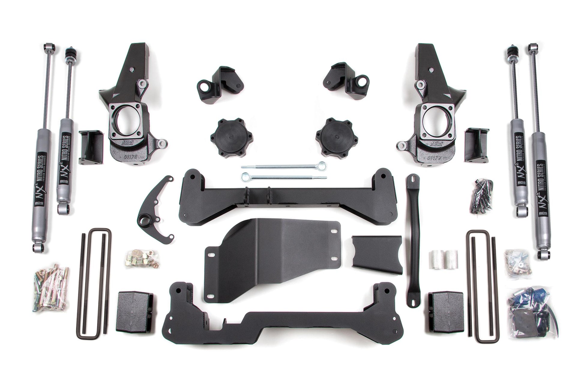 4.5 Inch Lift Kit Silverado/Sierra 2500HD/3500 01-10 SRW 4WD Narrow Track Knuckle BDS Suspension