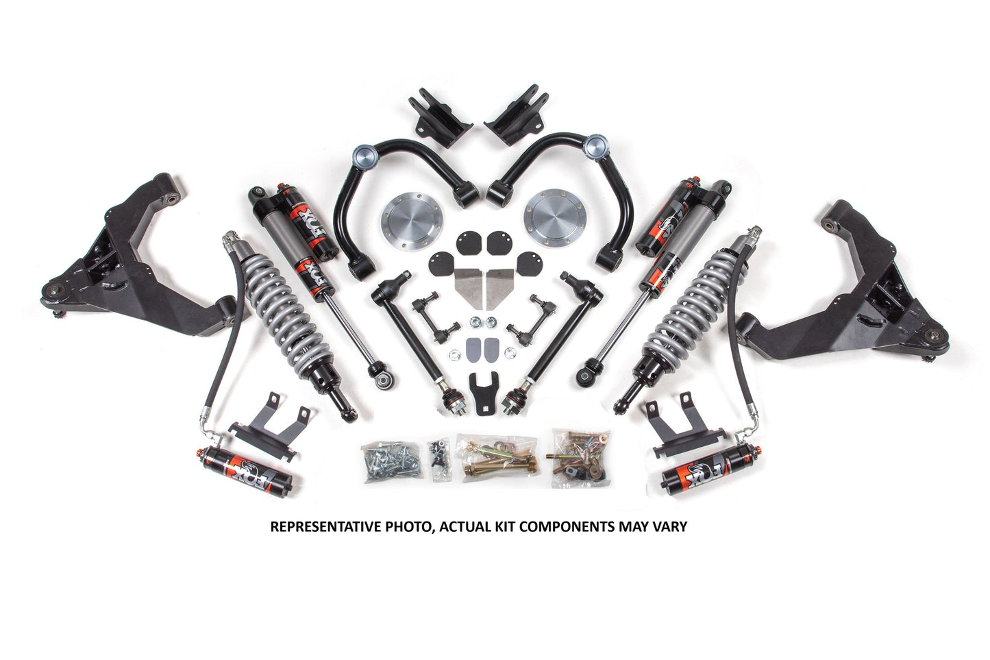 11-19 Chevrolet Silverado 2500HD/3500HD - GMC Sierra 2500HD/3500HD 4WD (Diesel) 3 Inch Coilover Conversion Kit, Stock Rear - Fox 2.5 Performance Elite Series C/O, Fox 2.0 IFP Performance Series Shocks BDS Suspension