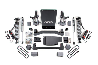 4 Inch Lift Kit FOX 2.5 Performance Elite 5 Inch Coil-Over 07-13 Silverado/Sierra 1500 BDS Suspension-2