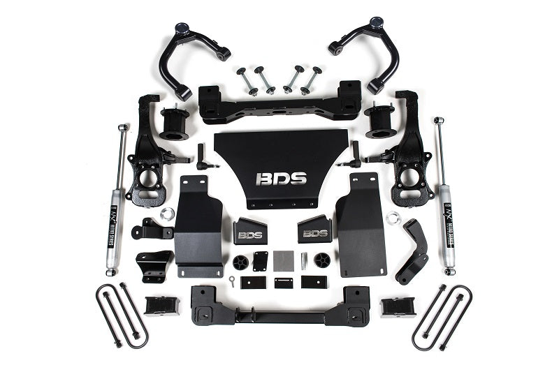 2025 Silverado/Sierra 1500 4WD 4 Inch Lift Kit V8 Gas 3 Inch Rear BDS Suspension
