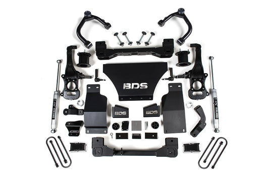 2025 Silverado/Sierra 1500 4WD 4 Inch Lift Kit V8 Gas 3 Inch Rear BDS Suspension