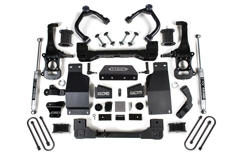 2025 Silverado/Sierra 1500 4WD 4 Inch Lift Kit 3.0 Diesel / 2.7 Gas 3 Inch Rear Block BDS Suspension-2