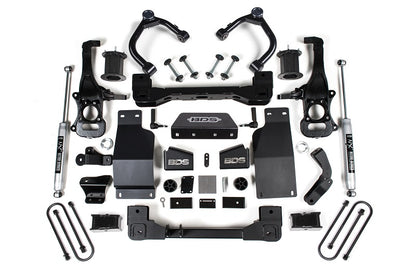 2025 Silverado/Sierra 1500 4WD 4 Inch Lift Kit 3.0 Diesel / 2.7 Gas 3 Inch Rear Block BDS Suspension-2