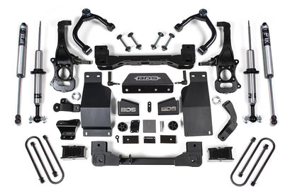 2025 Silverado/Sierra 1500 4WD 4 Inch Lift Kit 3.0 Diesel / 2.7 Gas 3 Inch Rear Block BDS Suspension-1