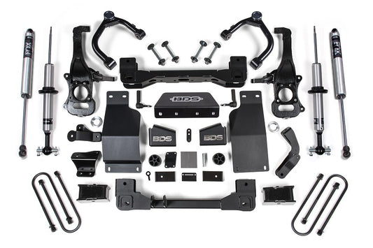2025 Silverado/Sierra 1500 4WD 4 Inch Lift Kit 3.0 Diesel / 2.7 Gas 3 Inch Rear Block BDS Suspension-1
