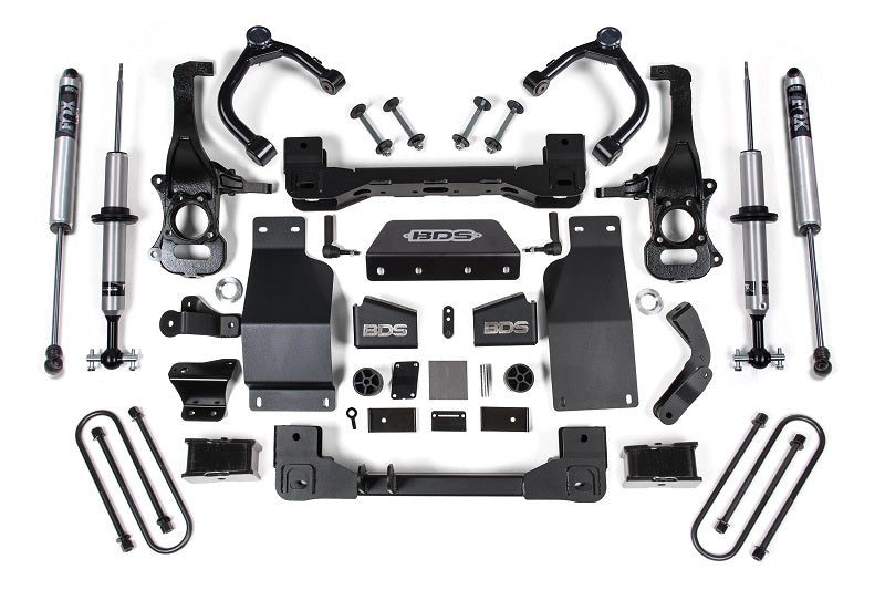 2025 Silverado/Sierra 1500 4WD 4 Inch Lift Kit 3.0 Diesel / 2.7 Gas 3 Inch Rear Block BDS Suspension