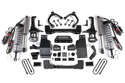 2025 Silverado/Sierra 1500 4WD 4 Inch Lift Kit 3.0 Diesel / 2.7 Gas 3 Inch Rear Block -Fox 2.5 PES C/O Front BDS Suspension-1