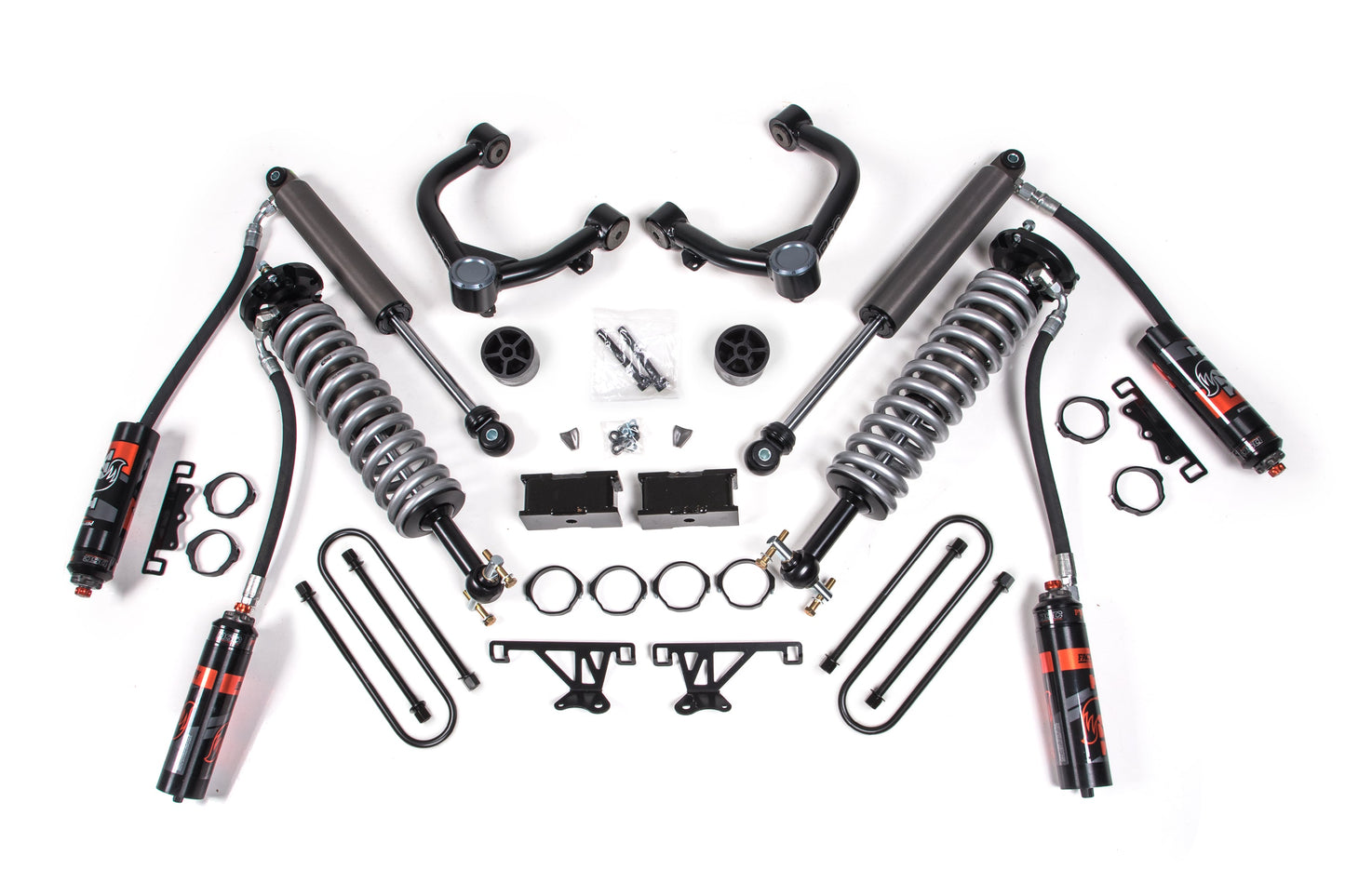 25-26 Chevy/GMC 1500 4WD 3.5 Inch Lift Kit, 1.5 Inch Rear, Block -Fox 2.5 Performance Elite Series C/O Front, Fox 2.0 Performance Series Rear BDS Suspension