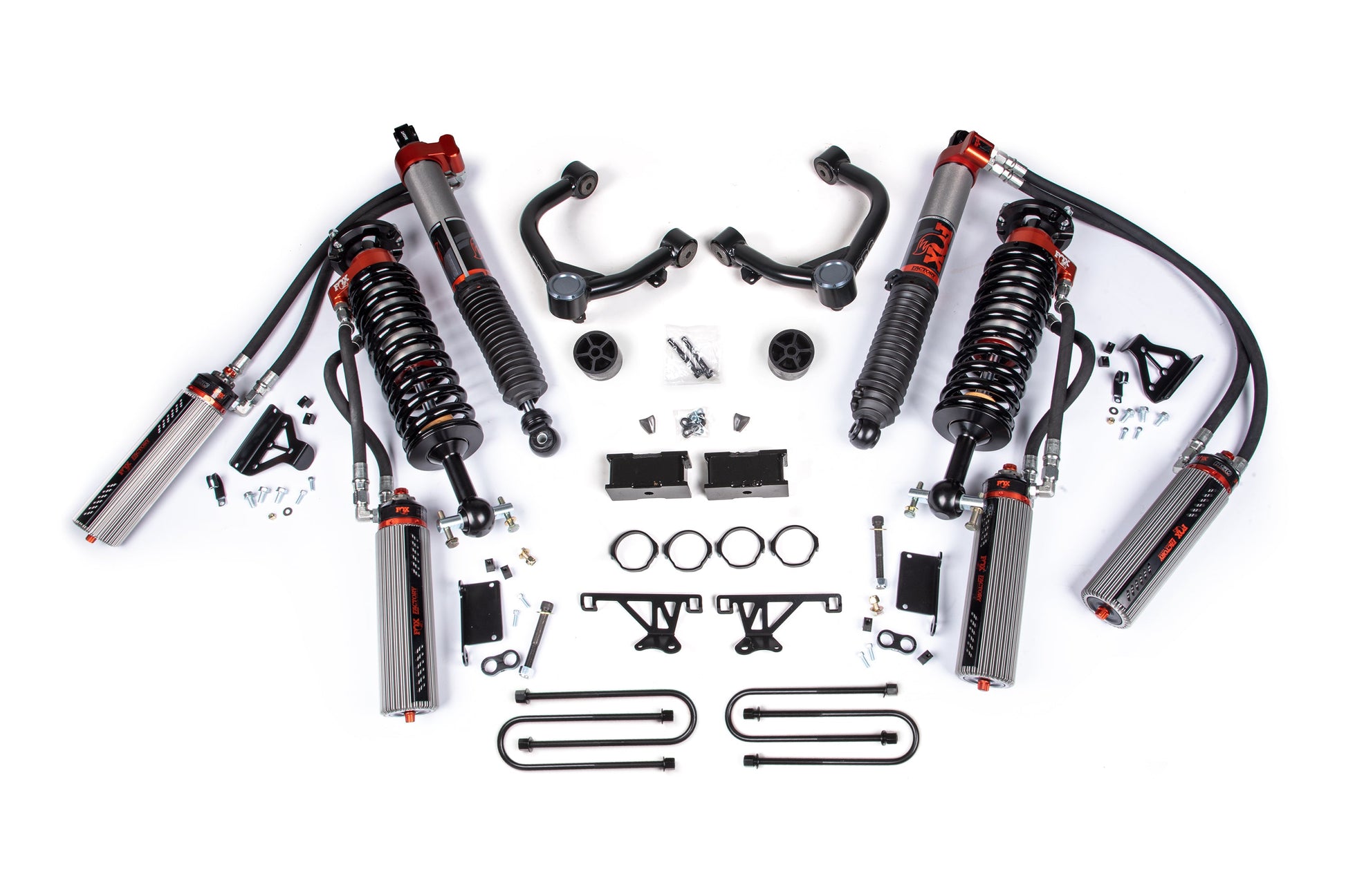 25-26 Chevy Tb/GMC AT4 1500 4WD 1.0 Inch Lift Kit, 0.5 Inch Rear, Block - Fox 3.0 Factory Race Series C/O Front, Fox 3.0 Factory Race Series Rear BDS Suspension