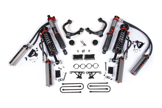 25-26 Chevy Tb/GMC AT4 1500 4WD 1.0 Inch Lift Kit, 0.5 Inch Rear, Block - Fox 3.0 Factory Race Series C/O Front, Fox 3.0 Factory Race Series Rear BDS Suspension