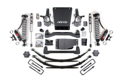 4 Inch Lift Kit FOX 2.5 Performance Elite Leaf Springs Coil-Over 07-13 Silverado/Sierra 1500 BDS Suspension-2