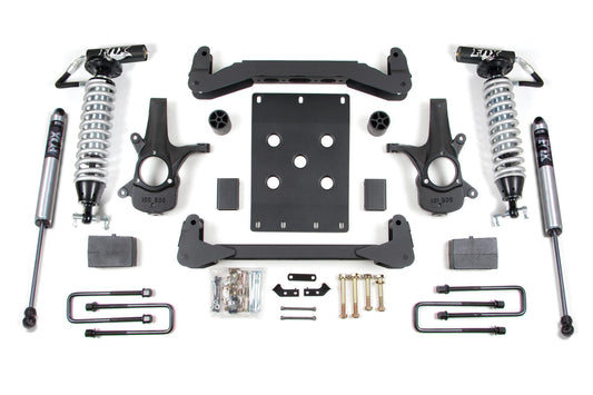 4 Inch Lift Kit FOX 2.5 Coil-Over with DSC Adjuster Silverado/Sierra 1500 07-13 2WD 5 Inch Block Fox 2.5 Performance Shocks BDS Suspension