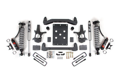 4 Inch Lift Kit FOX 2.5 Performance Elite 5 Inch Coil-Over 07-13 Silverado/Sierra 1500 BDS Suspension