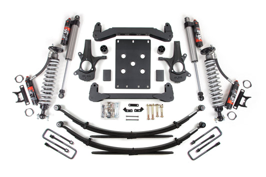 4 Inch Lift Kit FOX 2.5 Performance Elite Leaf Springs Coil-Over 07-13 Silverado/Sierra 1500 BDS Suspension