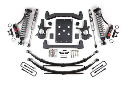 4 Inch Lift Kit FOX 2.5 Performance Elite Leaf Springs Coil-Over 07-13 Silverado/Sierra 1500 BDS Suspension-1