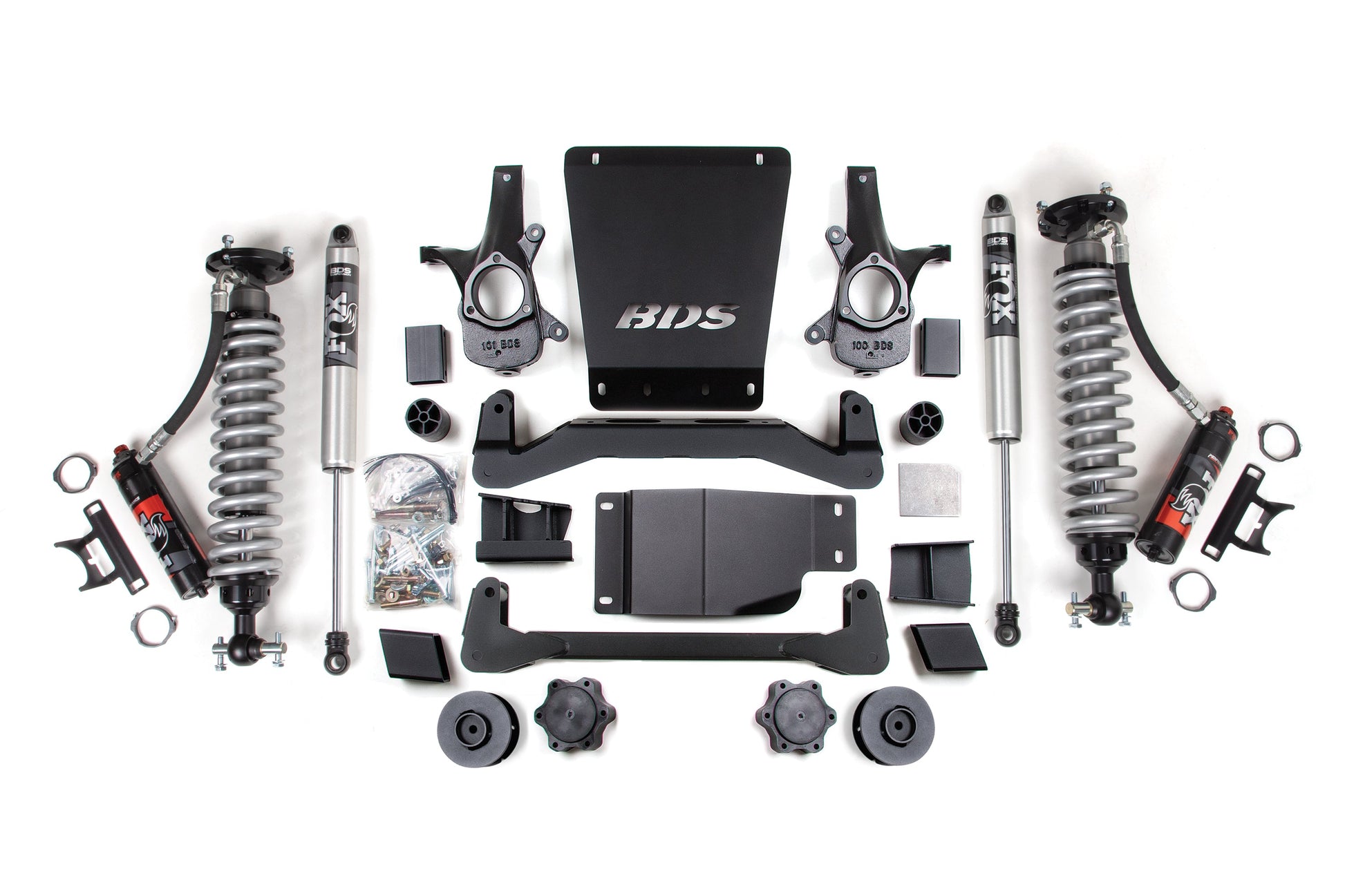 4 Inch Lift Kit FOX 2.5 Performance Elite Coil-Over 07-14 Avalanche, Suburban, Tahoe, Yukon 1500 4WD BDS Suspension