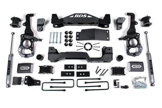4 Inch Lift Kit Ford F150 21-24 4WD 2 Inch Block BDS Suspension
