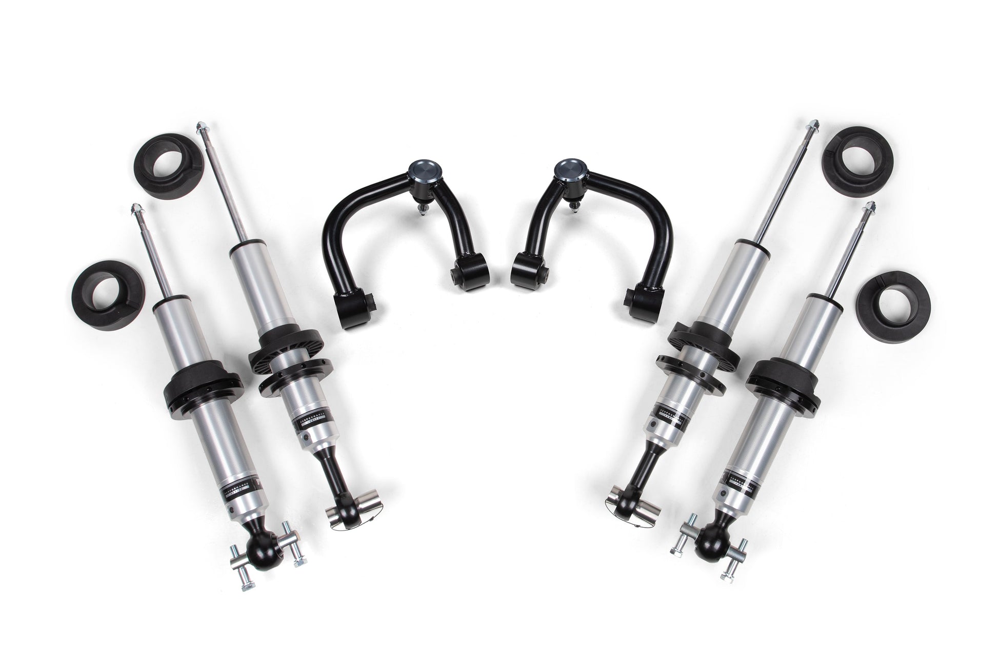 21-25 Ford Bronco Lift Kit, Uniball UCA, (Base 2DR/4DR, 0-3 Inch Front, 0-2 Inch Rear), (Sasquatch 2DR/4DR, 0-2 Inch Front, 0-1 Inch Rear), Fox 2.5 Performance Series HTO Shocks BDS Suspension